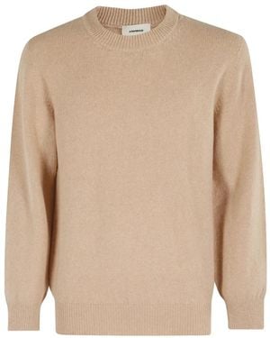 A PAPER KID Round-Neck Knitwear - Brown