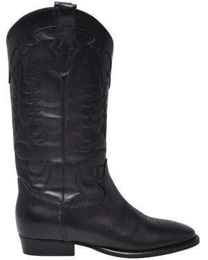 GISÉL MOIRÉ Texano Boot - Blau