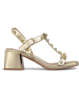Alma En Pena. High Heel Sandals - Metallic