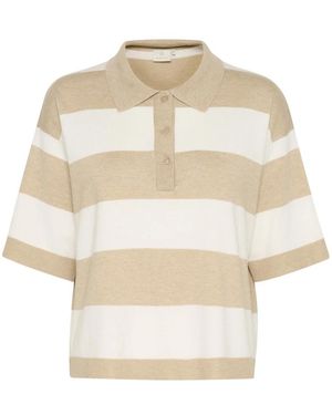 Kaffe Kalizza Polo Knit - Naturel