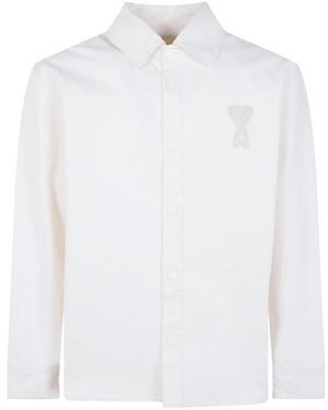 Ami Paris Formal Shirts - White