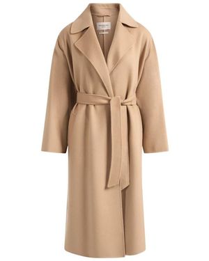 Weekend by Maxmara Jassen ,Bruin ,Wol Wkdoperoso Jas - Naturel