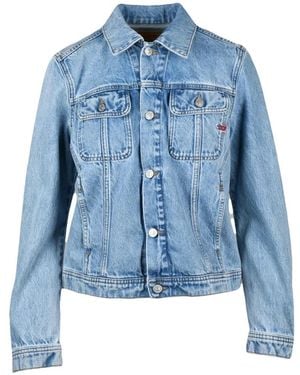 DIESEL Jassen ,Blauw ,Denim Denim Jacket