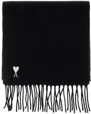 Ami Paris Winter Scarves - Nero