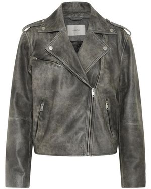 Gestuz Leather Jackets - Grijs