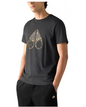 Moose Knuckles Tops ,Zwart ,M36Mt 722G 292 T-Shirt