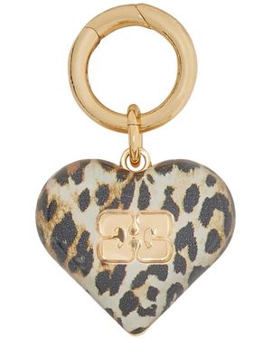 Ganni Hart Bedel Ketting - Metallic