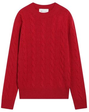 Ami Paris Round-Neck Knitwear - Rouge
