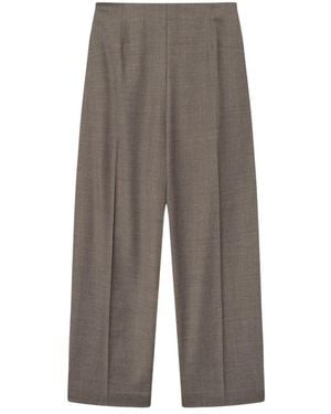 Mark Kenly Domino Tan Wide Trousers - Grey