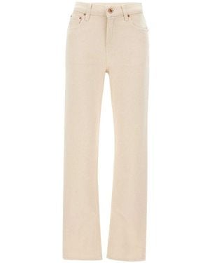 Aspesi Rechte Jeans - Naturel