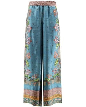 Pierre Louis Mascia Wide Trousers - Blue