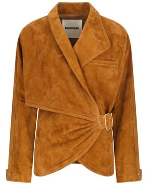 DARKPARK Jassen ,Bruin ,Leer Cindy Suede Contour Jas