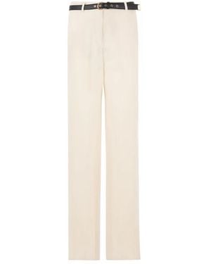 Max Mara Straight Broeken - Naturel