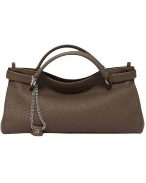 Orciani Tassen ,Bruin ,Leer Virgo Soft Small Handbag
