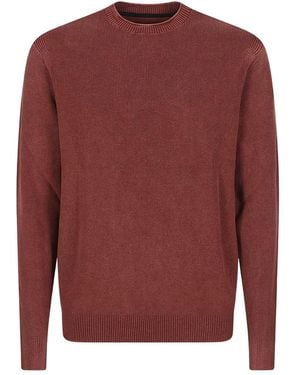 Rrd Truien & Vesten ,Rood ,Gebreide Trui Met Ronde Hals