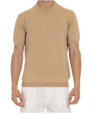Tagliatore Baumwollstrick t-shirt und polo - Natur