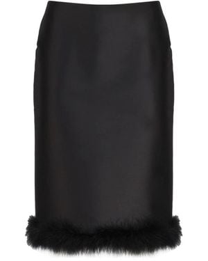 Max Mara Baco Rok Elegant Modieus Stijlvol - Zwart