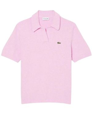 Lacoste Polo Shirts - Pink