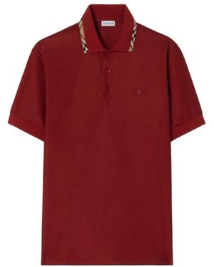 Burberry Polo Shirts - Red