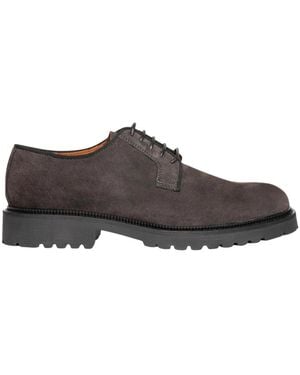 Exton Suède Veterschoenen Met Platte Zolen - Bruin