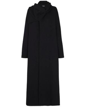 Cortana Single-Breasted Coats - Black
