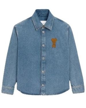Ami Paris Denim Shirts - Azul