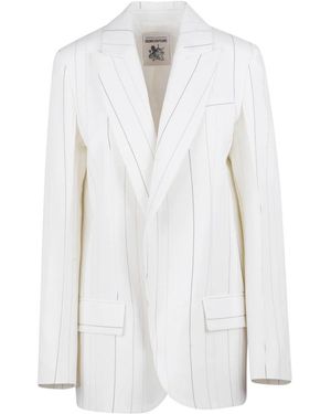 Semicouture Jassen ,Wol Candida Jas - Wit