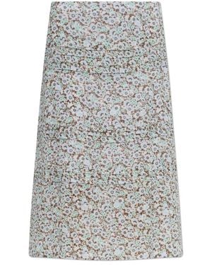 Tory Burch Viskose Plisseerock - Grau