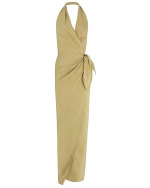 Cortana Wrap Dresses - Metallic