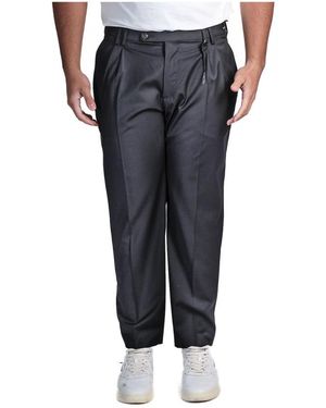 Michael Coal Straight Trousers - Grey