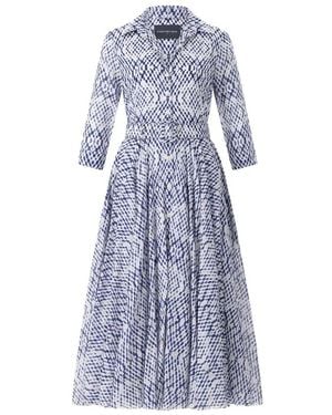 Samantha Sung A-Lijn Midi Jurk - Blauw