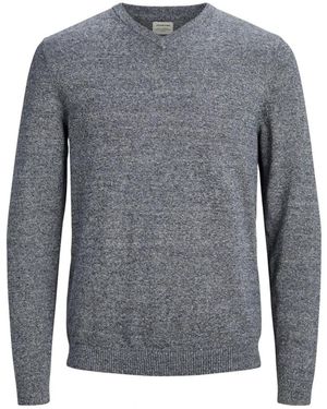 Jack & Jones V-Neck Knitwear - Grey