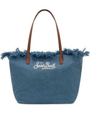 MC2 Saint Barth Tassen ,Blauw ,Denim Tote Bags