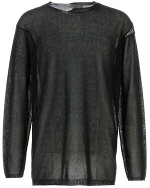 Yohji Yamamoto Round-Neck Knitwear - Black
