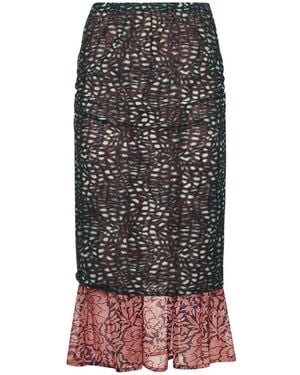 Dries Van Noten Midi Skirts - Green