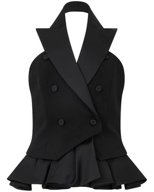 Moschino Sleeveless Tops - Black