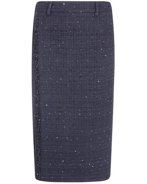 Semicouture Rokken ,Zwart ,Midi Skirts - Blauw