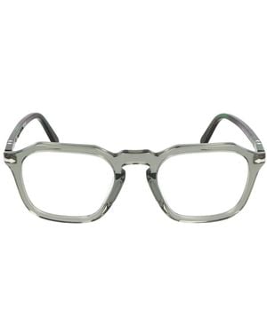 Persol Quadratische Acetatrahmenbrille - Braun