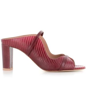 Malone Souliers Heeled Mules - Red