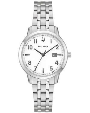 Bulova Accessoires ,Wit ,Klassiek Horloge - Metallic