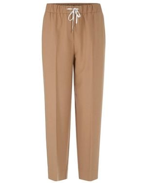Marc Cain Straight Trousers - Natural