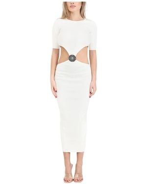 Akep Midi Dresses - White