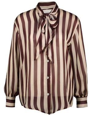 Amélie & Amélie Bordeaux Blouse - Bruin