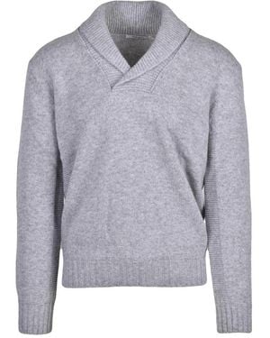 Kangra Pullover Mit Schalkragen - Grau