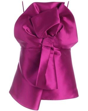 Alberta Ferretti Sleeveless Tops - Purple