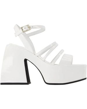 NODALETO High Heel Sandals - White