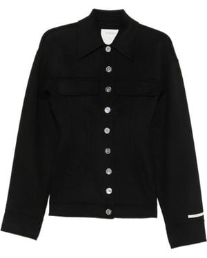 Sportmax Jassen ,Zwart ,Wol Arena Wool Jacket
