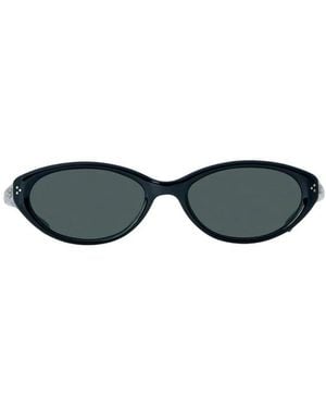 Gentle Monster Accessoires ,Zwart ,Cuscus 01 Oval Zonnebril - Blauw