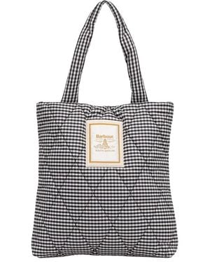 Barbour Tassen ,Veelkleurig ,Polyester Riah Quilted Tote Bag - Blauw