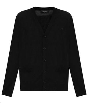 DSquared² Truien & Vesten ,Zwart ,Wol Wollen Vest